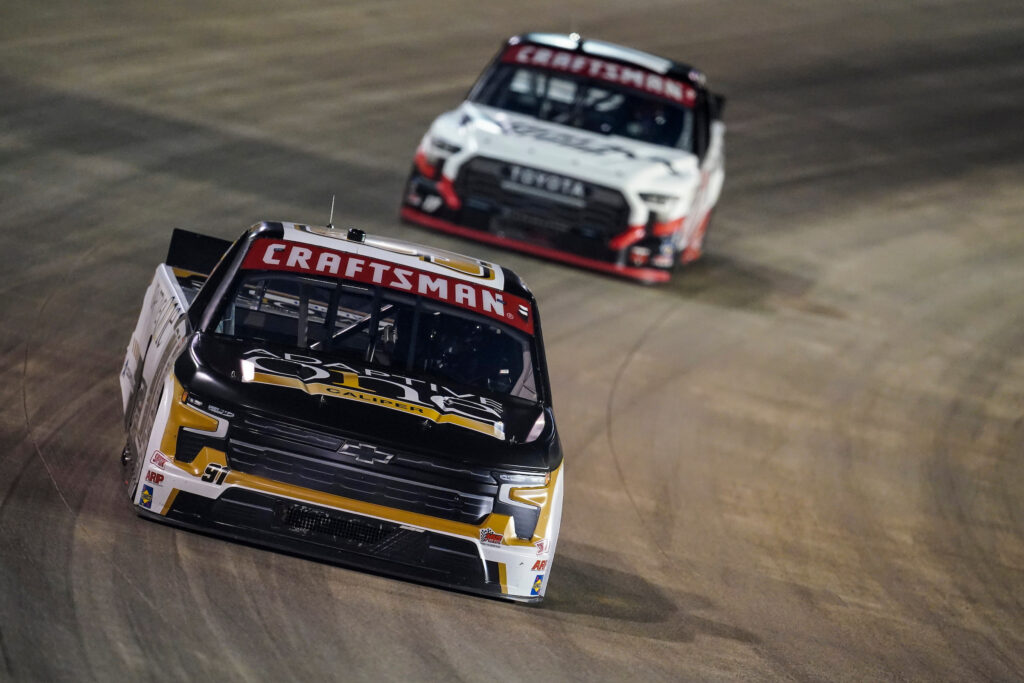 #91: Christian Eckes, McAnally Hilgemann Racing, Adaptive One Calipers Chevrolet Silverado