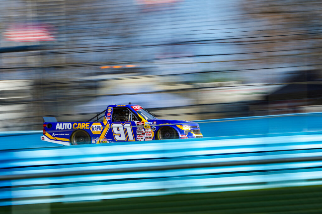 #91: Christian Eckes, McAnally Hilgemann Racing, NAPA Auto Care Chevrolet Silverado